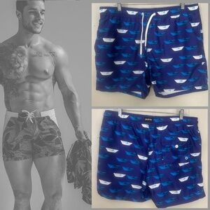 Pullin Swim Trunks XL runs small Gently worn 36-40" waist 5" inseam 100% poly